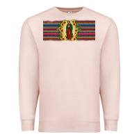 Pale Pink lady of Guadalupe  sunflower Premium Sweatshirt - JahusDesignShop