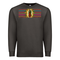 Smoke lady of Guadalupe  sunflower Premium Sweatshirt - JahusDesignShop