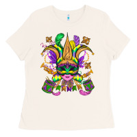 Bone mardi gras mask Ladies Tee - OliviaCreatesArt