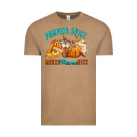 Vintage Coffee Pumpkin Spice Make Mama Nice Vintage Tee - FaDigitalArtStudio
