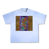 Grape Ice Leopard nana Urban Heavy Tee - FaDigitalArtStudio