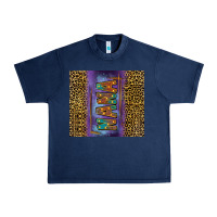 Navy Leopard nana Urban Heavy Tee - FaDigitalArtStudio