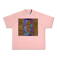 Salmon Leopard nana Urban Heavy Tee - FaDigitalArtStudio