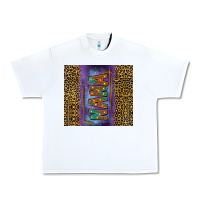 White Leopard nana Urban Heavy Tee - FaDigitalArtStudio