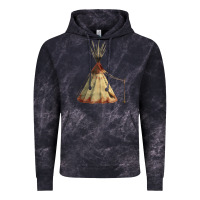 Cloud Black teepe tipi Vintage Hoodie - FaDigitalArtStudio