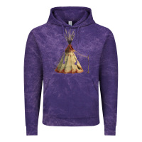 Cloud Purple teepe tipi Vintage Hoodie - FaDigitalArtStudio