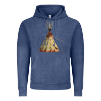 Vintage Denim teepe tipi Vintage Hoodie - FaDigitalArtStudio