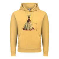 Vintage Mustard teepe tipi Vintage Hoodie - FaDigitalArtStudio