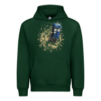 Forest Green watch the time Urban Hoodie - artisFamous