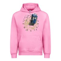 Fuchsia Pink watch the time Urban Hoodie - artisFamous