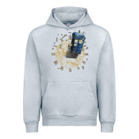 Heather Grey watch the time Urban Hoodie - artisFamous