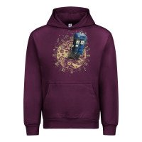 Mauve Wine watch the time Urban Hoodie - artisFamous