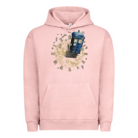 Pigment Salmon watch the time Urban Hoodie - artisFamous