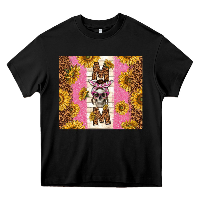 Skull Mom Sunflowers Heavy Core Tee by TumblerDesignByShophia | Teevron