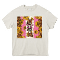 Cream skull mom sunflowers Heavy Core Tee - TumblerDesignByShophia