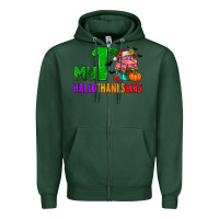 Sports Green my first hallothanksmas Zipper Hoodie - AdoDesignShop