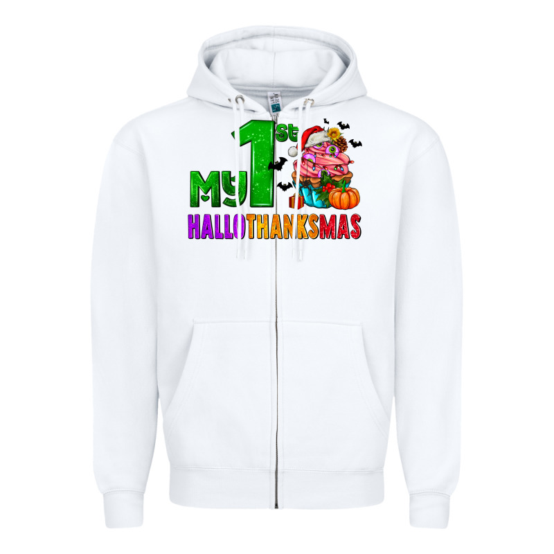 My First Hallothanksmas Zipper Hoodie by AdoDesignShop | Teevron