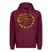 Burgundy Corn Snake Illustrations Premium Hoodie - LillyAllenDesigns