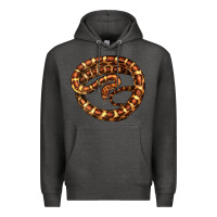 Charcoal Heather Corn Snake Illustrations Premium Hoodie - LillyAllenDesigns
