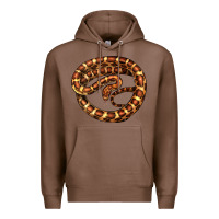 Chestnut Corn Snake Illustrations Premium Hoodie - LillyAllenDesigns