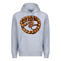 Heather Grey Corn Snake Illustrations Premium Hoodie - LillyAllenDesigns
