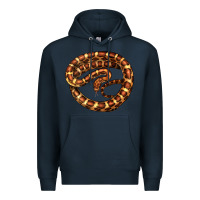 Navy Corn Snake Illustrations Premium Hoodie - LillyAllenDesigns