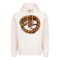 Pale Pink Corn Snake Illustrations Premium Hoodie - LillyAllenDesigns