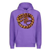 Purple Corn Snake Illustrations Premium Hoodie - LillyAllenDesigns