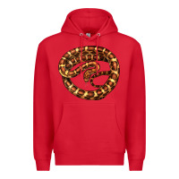 Red Corn Snake Illustrations Premium Hoodie - LillyAllenDesigns