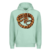 Seafoam Corn Snake Illustrations Premium Hoodie - LillyAllenDesigns