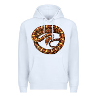 White Corn Snake Illustrations Premium Hoodie - LillyAllenDesigns