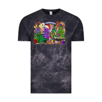 Cloud Black Christmas Louisiana Mardi Gras trees Vintage Tee - FaDigitalArtStudio
