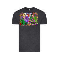 Vintage Black Christmas Louisiana Mardi Gras trees Vintage Tee - FaDigitalArtStudio