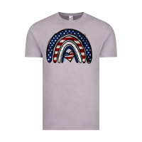 Vintage Zinc USA American Flag Rainbow Vintage Tee - Jasminsmagicworld