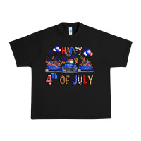 Black Western Truck Hello Fourth Of July America Urban Heavy Tee - FaDigitalArtStudio