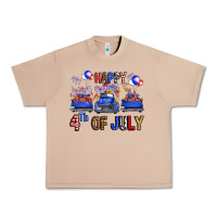 Burro Western Truck Hello Fourth Of July America Urban Heavy Tee - FaDigitalArtStudio