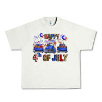 Pistachio Western Truck Hello Fourth Of July America Urban Heavy Tee - FaDigitalArtStudio