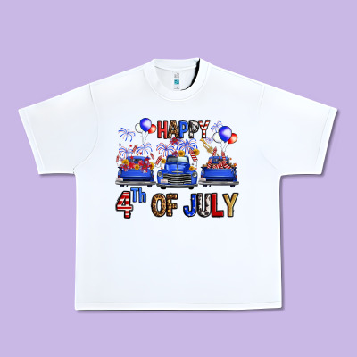 Western Truck Hello Fourth Of July America Urban Heavy Tee Designed By Fadigitalartstudio