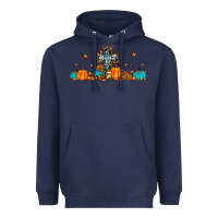 Navy thankful cross pumpkin Heavyweight Hoodie - JahusDesignShop