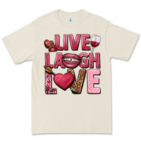 Bone Live laugh love Valentine's Day Premium Tee - HowdyJamesFarm