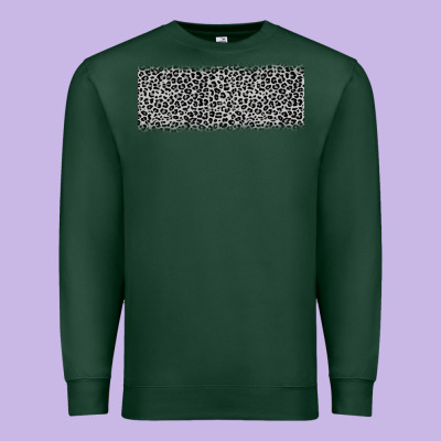 Grey Leopard Premium Sweatshirt Designed By Jahusdesignshop