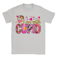 Moon Dust i am with cupid I am with Cupid Valentine's Day Classic Tee - HowdyJamesFarm