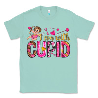 Seafoam i am with cupid I am with Cupid Valentine's Day Classic Tee - HowdyJamesFarm