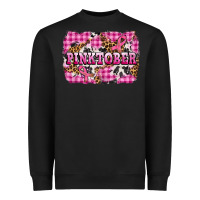 Black pinktober with cancer ribbon Heavyweight Sweatshirt - AdoDesignShop