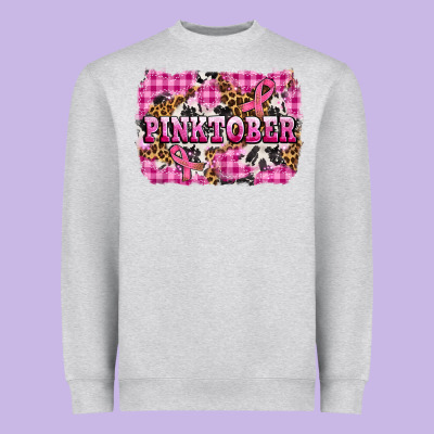 Pinktober With Cancer Ribbon Heavyweight Sweatshirt Designed By Adodesignshop