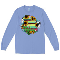 Colony Blue Chihuahua State Of Mexico Map Long Sleeve Tee - RanaPortraitStore