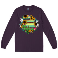 Plum Chihuahua State Of Mexico Map Long Sleeve Tee - RanaPortraitStore