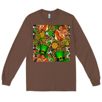 Chestnut st patricks  cow with candy Long Sleeve Tee - FaDigitalArtStudio