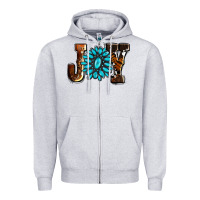 Heather Grey joy with gemstone ado Zipper Hoodie - AdoDesignShop