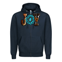 Navy joy with gemstone ado Zipper Hoodie - AdoDesignShop